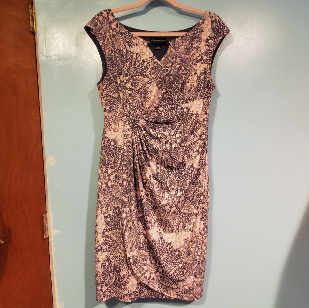 Connected Apparel | MANDALA FLORAL PRINT DRESS